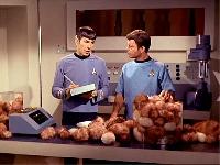 Click to watch 'The Trouble With Tribbles...' (popup) Star Trek TOS